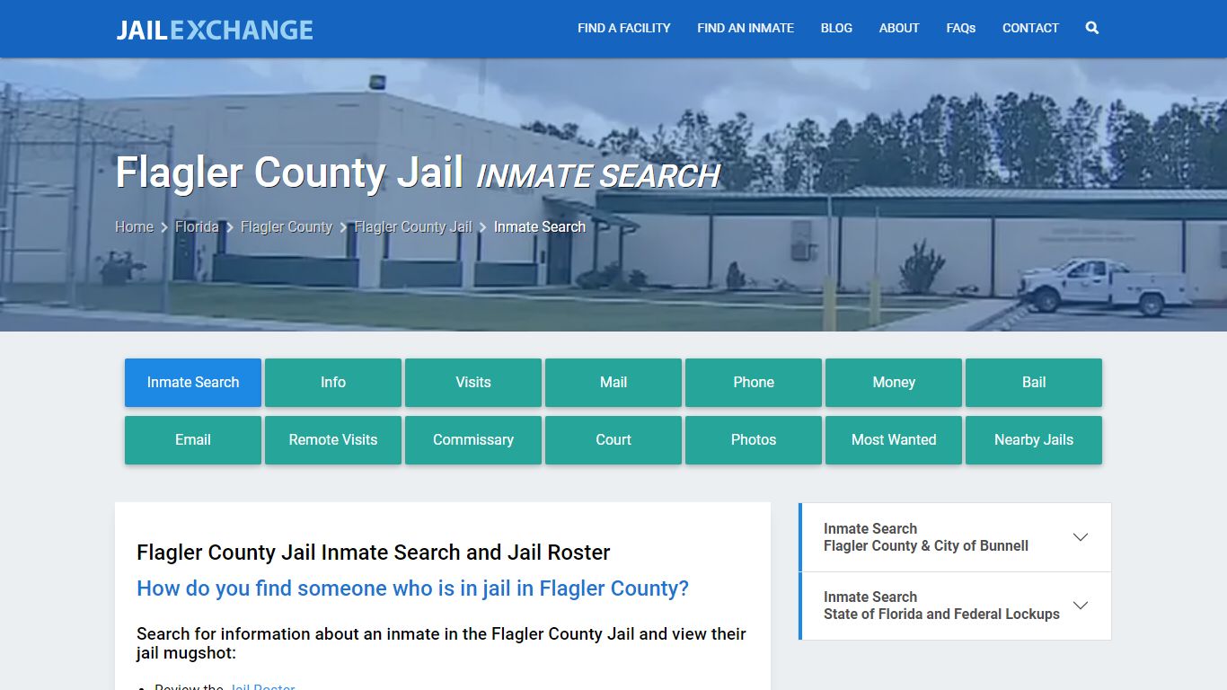 Inmate Search: Roster & Mugshots - Flagler County Jail, FL